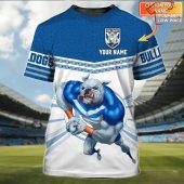 Canterbury Bankstown Bulldogs Nrl Personalized Name 3d T Shirt - demo10