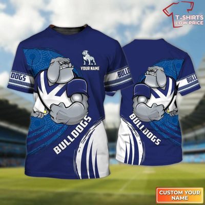 Canterbury-bankstown Bulldogs Personalized Name 3D T-Shirt Hoodie Zipper Hoodie for men and women, Gift For Nrl Fan