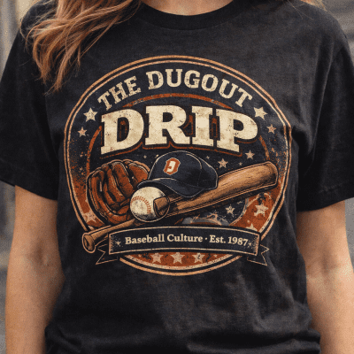 The Dugout Drip baseball lovers Tshirt sweater hoodie for Dad Daughter Son Gift