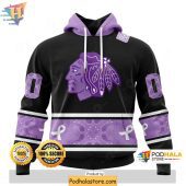 Chicago Blackhawks 3d Hoodie Lavender Hockey Cancer Awareness Sweatshirt 1.jpg - demo10