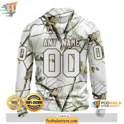 Chicago Blackhawks 3D Hoodie, Personalized Winter Hunting Camo Sweatshirt