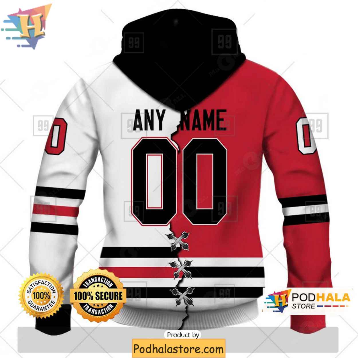 Chicago Blackhawks Broken Mix 3D Hoodie Personalized NHL Apparel for Fans Chicago Blackhawks Broken Mix 3D Hoodie Personalized NHL Apparel for Fans