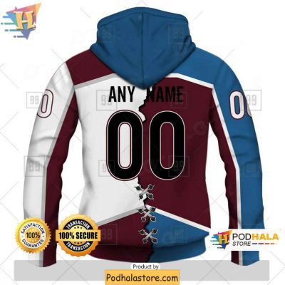 Colorado Avalanche 3D Hoodie, Broken Mix NHL Fan Apparel Custom Design