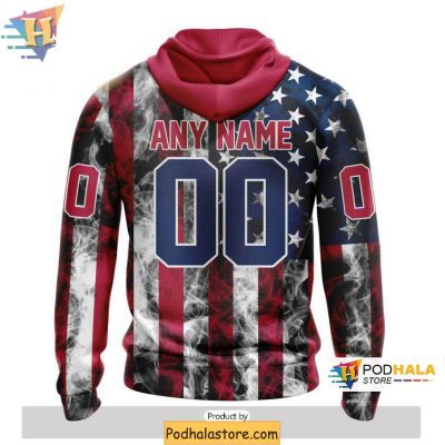 Colorado Avalanche 3D Hoodie, Custom NHL Fan Apparel for Independence Day