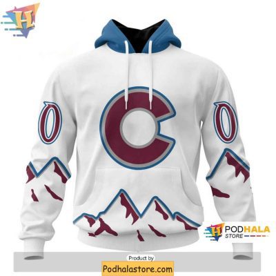 Colorado Avalanche 3D Hoodie Custom Name and Number for NHL Fans