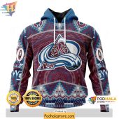 Colorado Avalanche 3D Hoodie, Native Pattern NHL Fan Gear Apparel