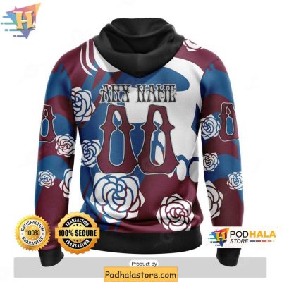Colorado Avalanche 3D Hoodie, Personalized NHL Grateful Dead Apparel