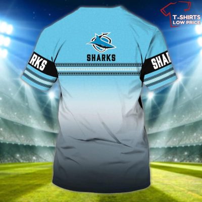 Cronulla-sutherland Sharks Nrl Personalized Name 3D T-Shirt Hoodie Zipper Hoodie for men and women