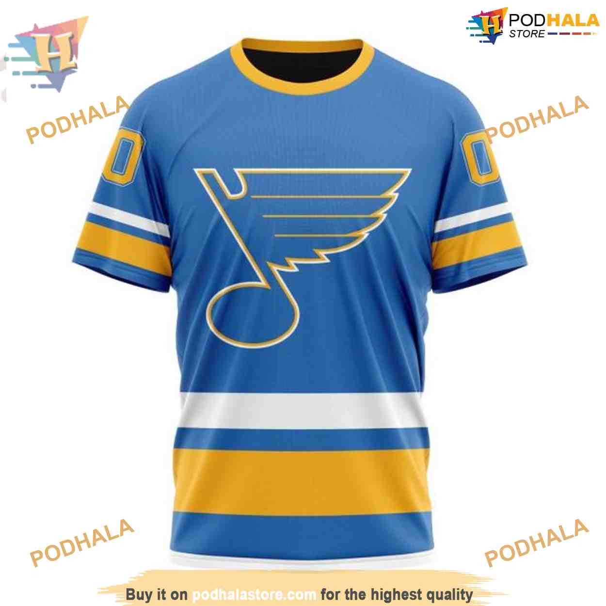 Custom 2023 Alternate Kits NHL St. Louis Blues Hoodie 3D Sweatshirt Custom 2023 Alternate Kits NHL St. Louis Blues Hoodie 3D Sweatshirt