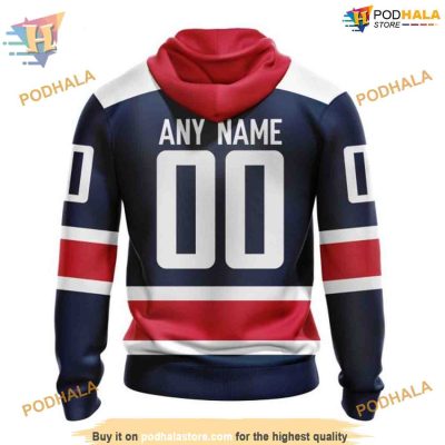Custom 2023 Alternate Kits NHL Washington Capitals Hoodie 3D