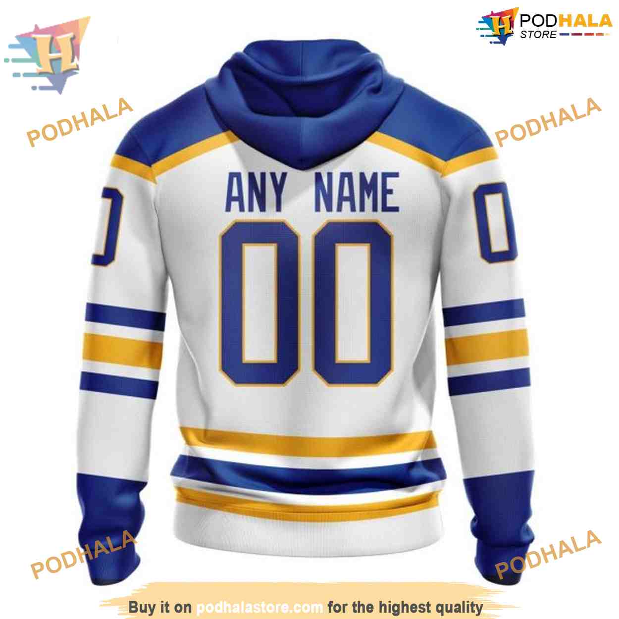 Custom 2023 Away Kits NHL Buffalo Sabres 3D Hoodie Exclusive Merchandise Custom 2023 Away Kits NHL Buffalo Sabres 3D Hoodie Exclusive Merchandise