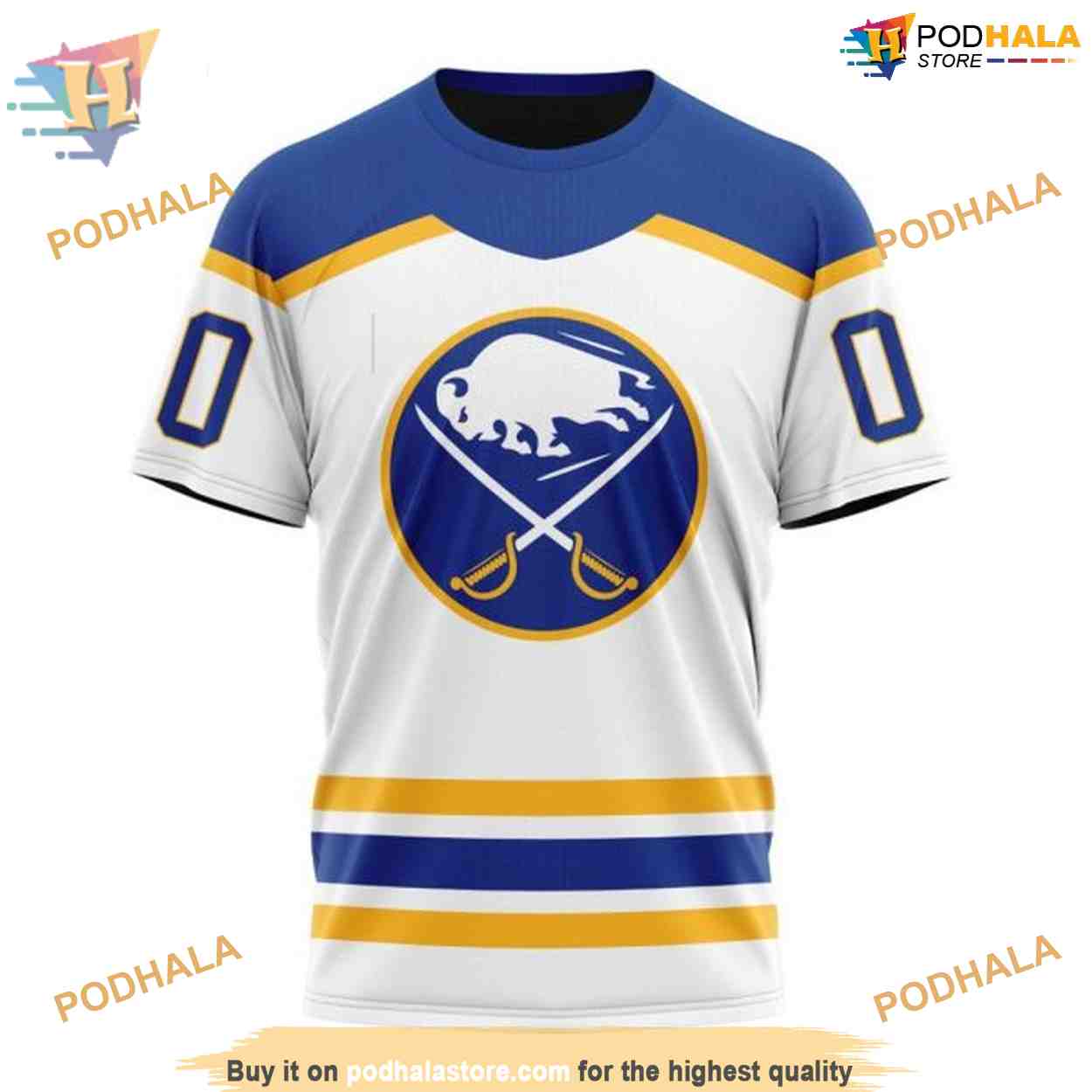 Custom 2023 Away Kits NHL Buffalo Sabres 3D Hoodie Exclusive Merchandise Custom 2023 Away Kits NHL Buffalo Sabres 3D Hoodie Exclusive Merchandise