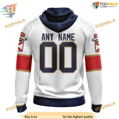 Custom 2023 Away Kits NHL Florida Panthers Hoodie 3D Sweatshirt