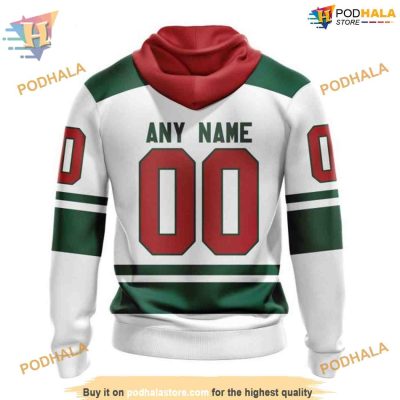 Custom 2023 Away Kits NHL Minnesota Wild Hoodie 3D