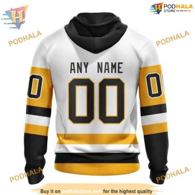Custom 2023 Away Kits NHL Pittsburgh Penguins Hoodie 3D