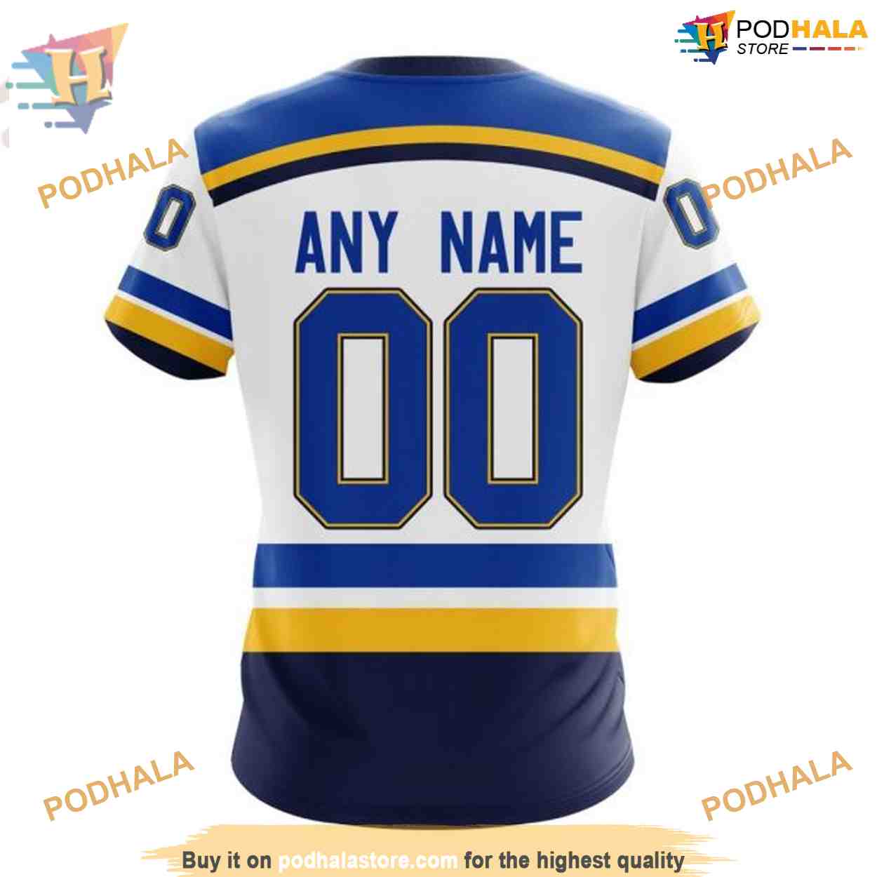 Custom 2023 Away Kits NHL St. Louis Blues Hoodie 3D Sweatshirt Custom 2023 Away Kits NHL St. Louis Blues Hoodie 3D Sweatshirt