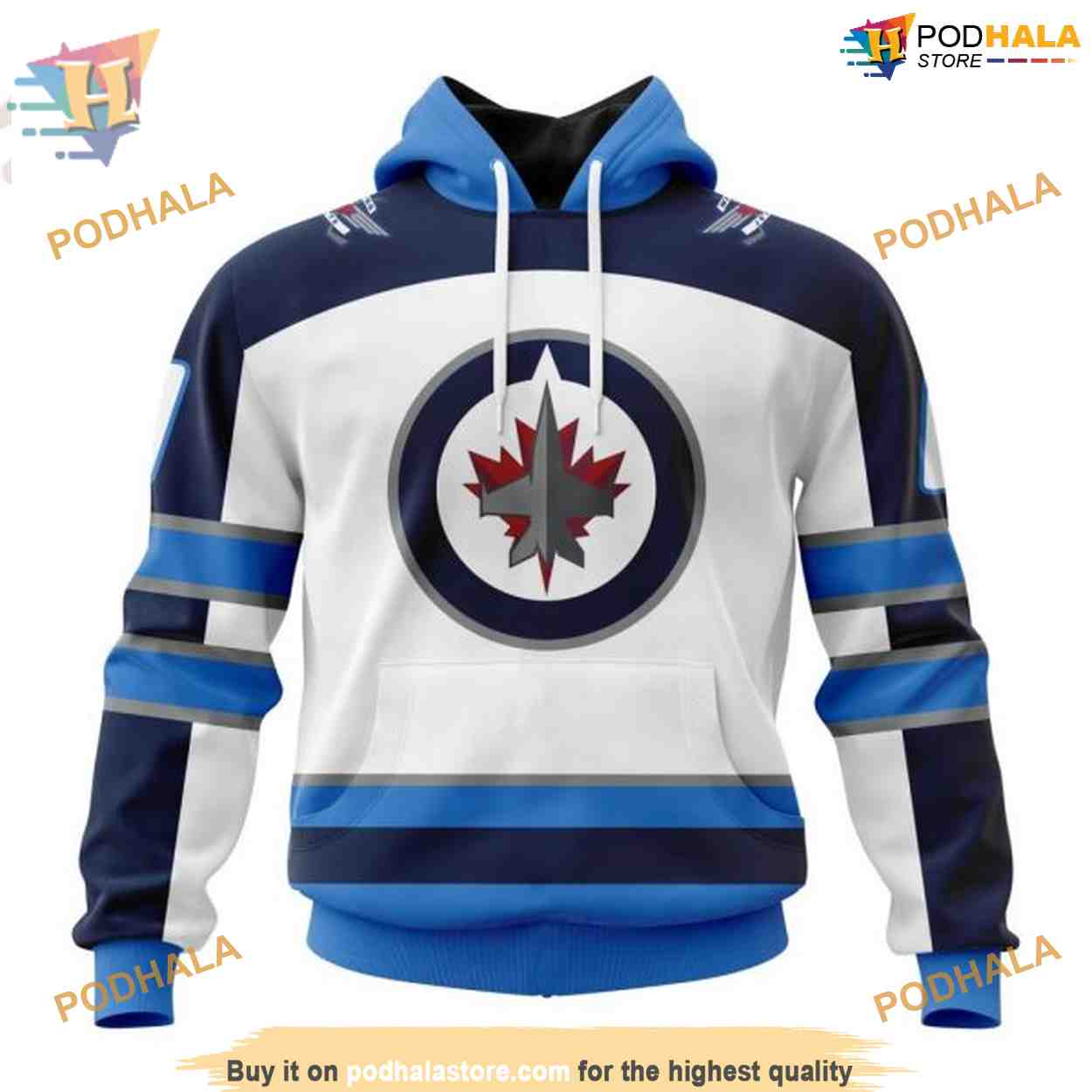 Custom 2023 Away Kits NHL Winnipeg Jets Hoodie 3D Shirt Custom 2023 Away Kits NHL Winnipeg Jets Hoodie 3D Shirt