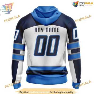 Custom 2023 Away Kits NHL Winnipeg Jets Hoodie 3D Shirt