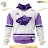 Custom 2023 Hockey Fight Cancer Nhl Minnesota Wild Hoodie 3d 1.jpg - demo10