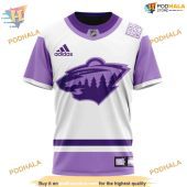 Custom 2023 Hockey Fight Cancer Nhl Minnesota Wild Hoodie 3d 3.jpg - demo10