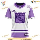 Custom 2023 Hockey Fight Cancer Nhl New York Rangers Hoodie 3d 3.jpg - demo10