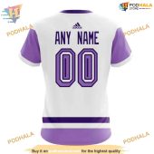 Custom 2023 Hockey Fight Cancer Nhl New York Rangers Hoodie 3d 4.jpg - demo10