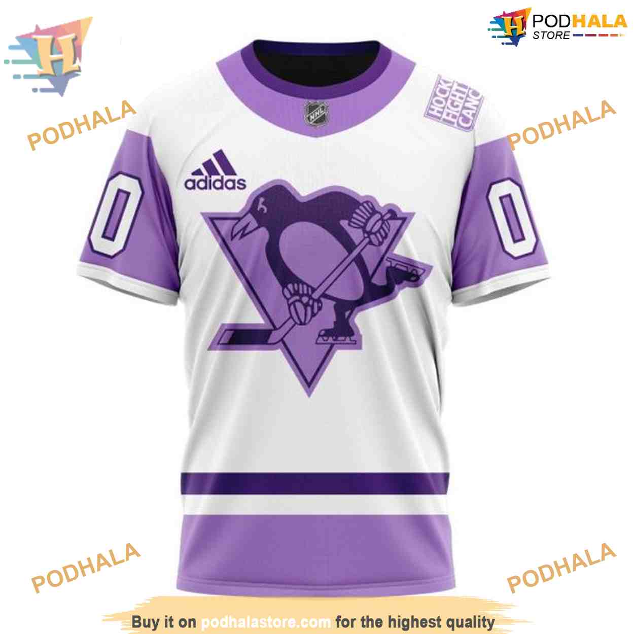 Custom 2023 Hockey Fight Cancer NHL Pittsburgh Penguins Hoodie 3D Custom 2023 Hockey Fight Cancer NHL Pittsburgh Penguins Hoodie 3D