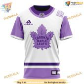Custom 2023 Hockey Fight Cancer Nhl Toronto Maple Leafs Hoodie 3d 3.jpg - demo10