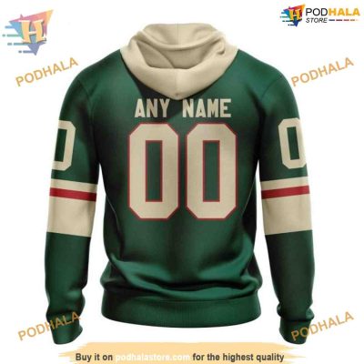 Custom 2023 Home Kits NHL Minnesota Wild Hoodie 3D