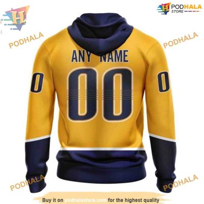 Custom 2023 Home Kits NHL Nashville Predators Hoodie 3D