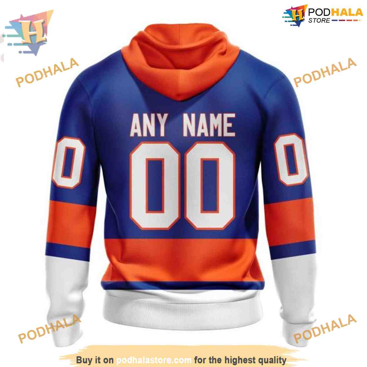 Custom 2023 Home Kits NHL New York Islanders Hoodie 3D Custom 2023 Home Kits NHL New York Islanders Hoodie 3D