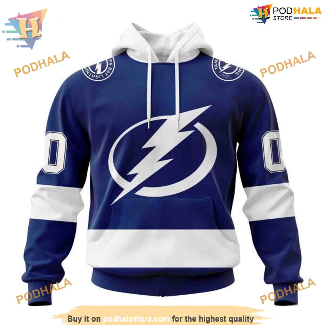 Custom 2023 Home Kits NHL Tampa Bay Lightning Hoodie 3D Custom 2023 Home Kits NHL Tampa Bay Lightning Hoodie 3D