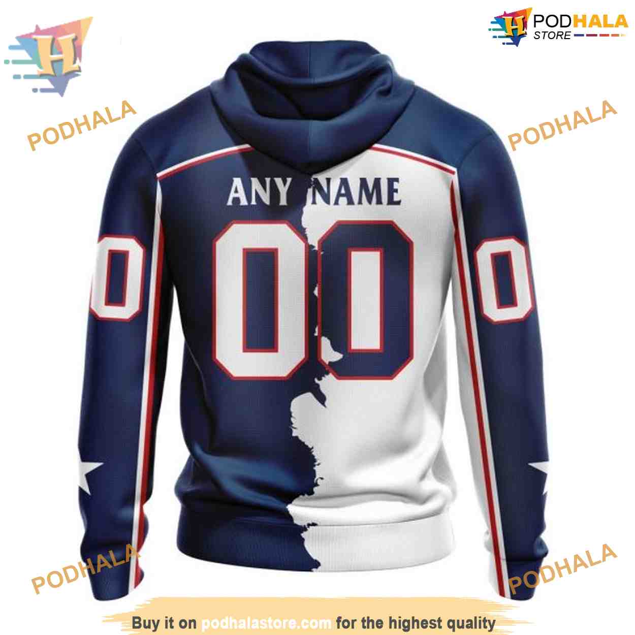 Custom 2023 Home Mix Away NHL Columbus Blue Jackets Hoodie 3D Custom 2023 Home Mix Away NHL Columbus Blue Jackets Hoodie 3D