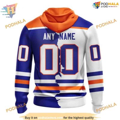 Custom 2023 Home Mix Away NHL Edmonton Oilers Hoodie 3D