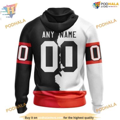 Custom 2023 Home Mix Away NHL Ottawa Senators Hoodie 3D