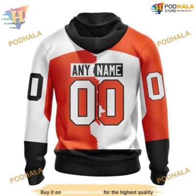 Custom 2023 Home Mix Away NHL Philadelphia Flyers Hoodie 3D