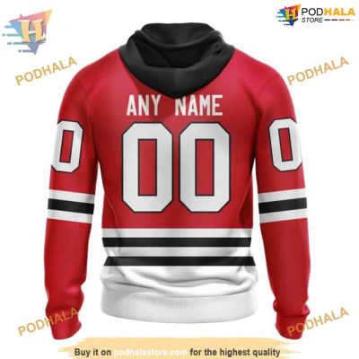 Custom 2023 Home NHL Chicago Blackhawks Hoodie 3D