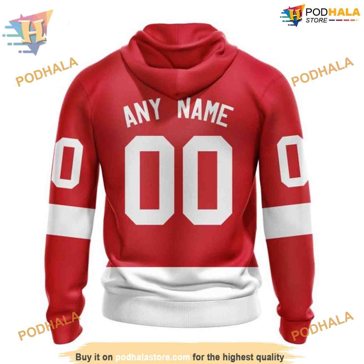 Custom 2023 Home NHL Detroit Red Wings Hoodie 3D Custom 2023 Home NHL Detroit Red Wings Hoodie 3D