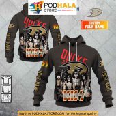 Custom Anaheim Ducks and KISS 3D Hoodie, Perfect for Hockey Rock Fans