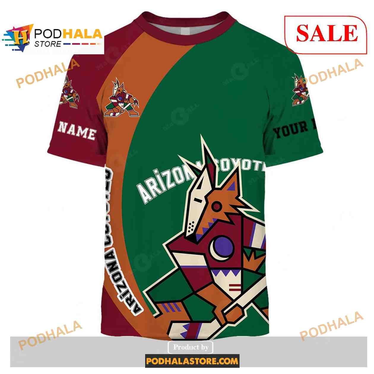 Custom Arizona Coyotes Sweatshirt NHL Hoodie 3D, You laugh I Laugh You Cry I Cry Custom Arizona Coyotes Sweatshirt NHL Hoodie 3D, You laugh I Laugh You Cry I Cry