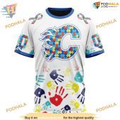 Custom Autism Awareness Design Nhl Calgary Flames Hoodie 3d Sweatshirt 3.jpg - demo10