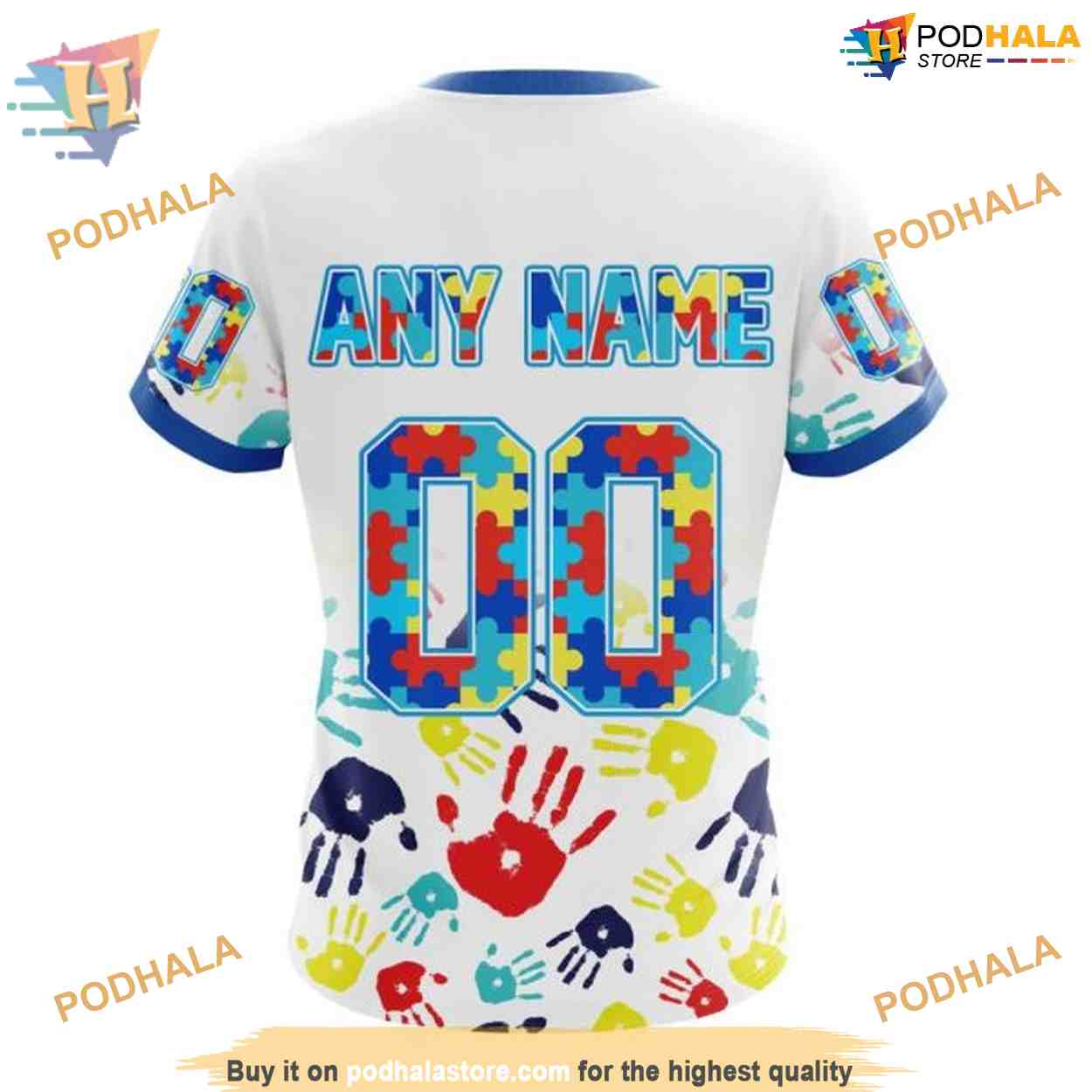 Custom Autism Awareness Design NHL Tampa Bay Lightning Hoodie 3D Custom Autism Awareness Design NHL Tampa Bay Lightning Hoodie 3D