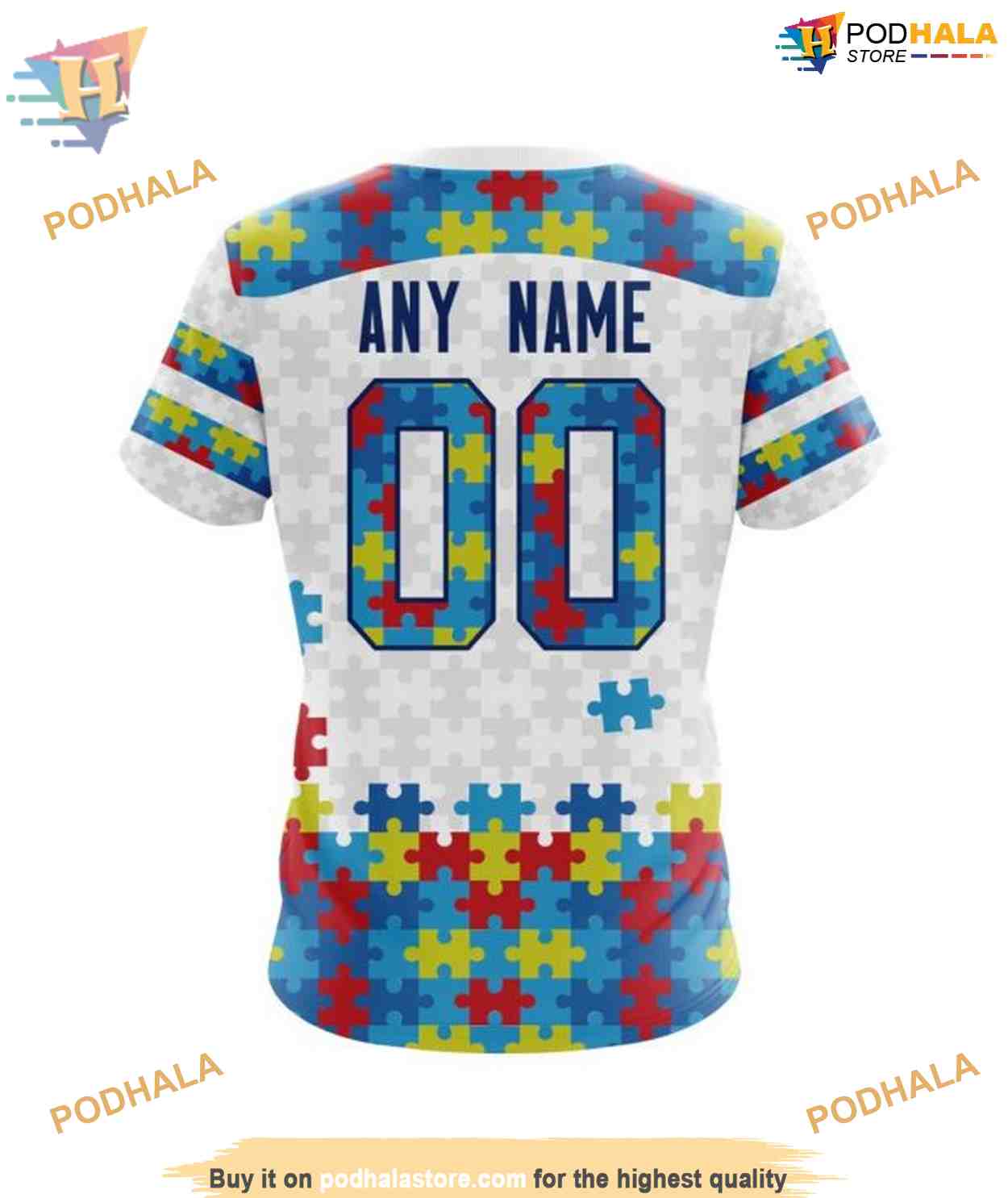 Custom Autism Awareness NHL New York Islanders Hoodie 3D Custom Autism Awareness NHL New York Islanders Hoodie 3D