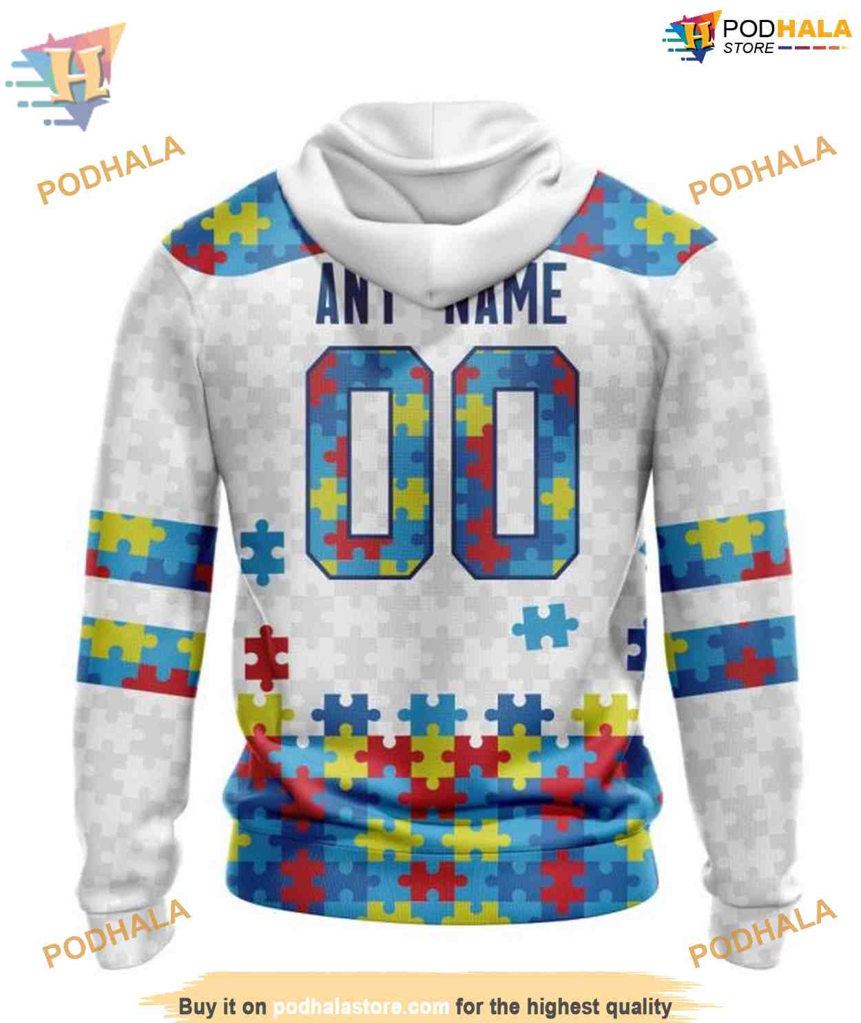 Custom Autism Awareness NHL Ottawa Senators Hoodie 3D Custom Autism Awareness NHL Ottawa Senators Hoodie 3D