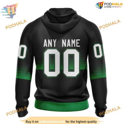 Custom Black And Gradient Design NHL Dallas Stars Hoodie 3D