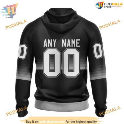 Custom Black And Gradient Design NHL Los Angeles Kings Hoodie 3D