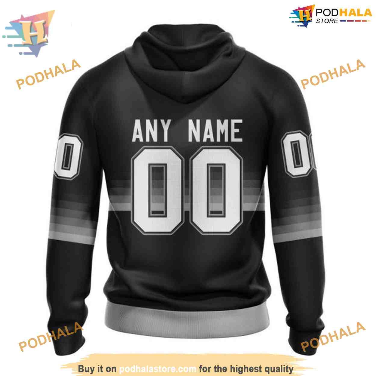 Custom Black And Gradient Design NHL Los Angeles Kings Hoodie 3D Custom Black And Gradient Design NHL Los Angeles Kings Hoodie 3D