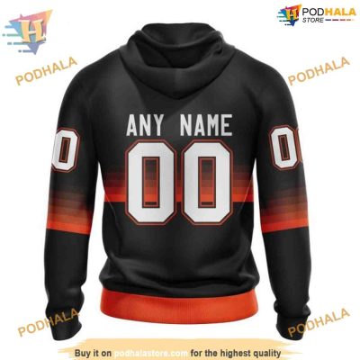 Custom Black And Gradient Design NHL Philadelphia Flyers Hoodie 3D