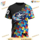 Custom Black Autism Awareness Design Nhl Columbus Blue Jackets Hoodie 3d 3.jpg - demo10