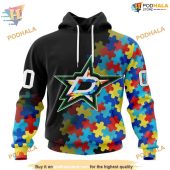 Custom Black Autism Awareness Design Nhl Dallas Stars Hoodie 3d 1.jpg - demo10